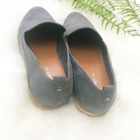 Indigo Rd Dusky Grey Blue Faux Suede Loafer - 7.5M - Picture 3 of 5